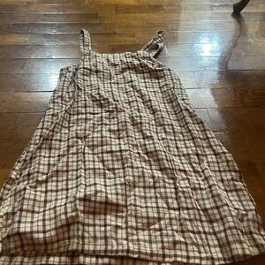 American Eagle Outfitters Checkered Top in Brown and Green